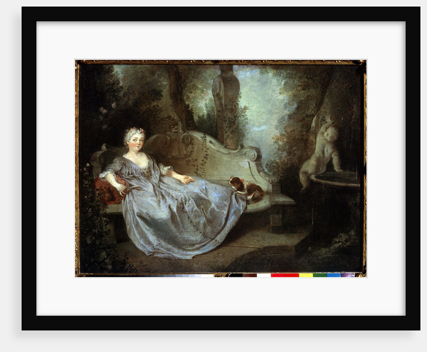 A Lady in a Garden, 18th century by Nicolas Lancret
