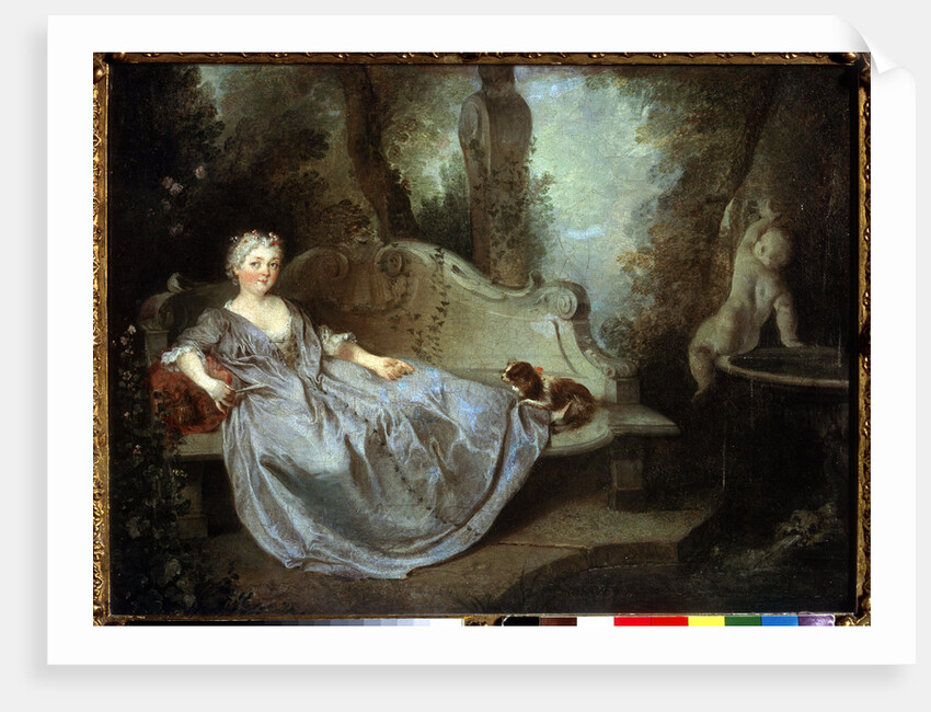 A Lady in a Garden, 18th century by Nicolas Lancret