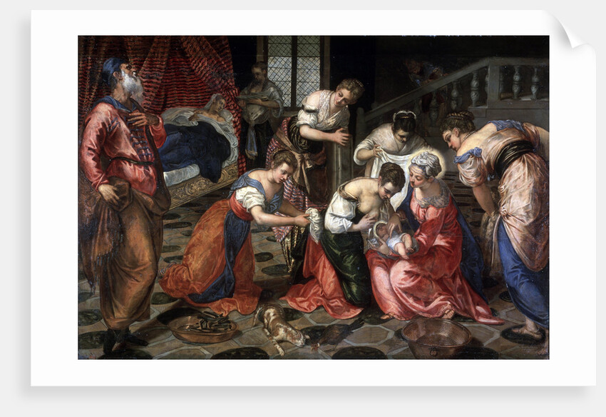 The Nativity of John the Baptist, 1550. by Jacopo Tintoretto