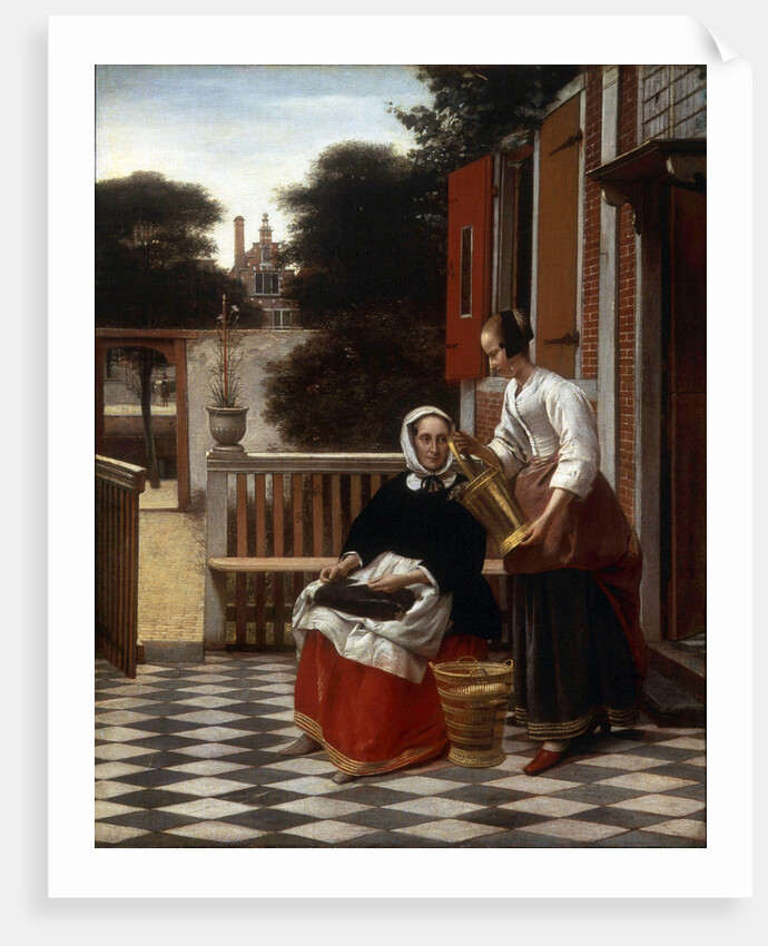 A Mistress and Her Maid, 1660. by Pieter de Hooch