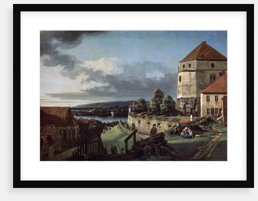 View of Pirna from the Sonnenstein Fortress, c1752-c1755 by Bernardo Bellotto