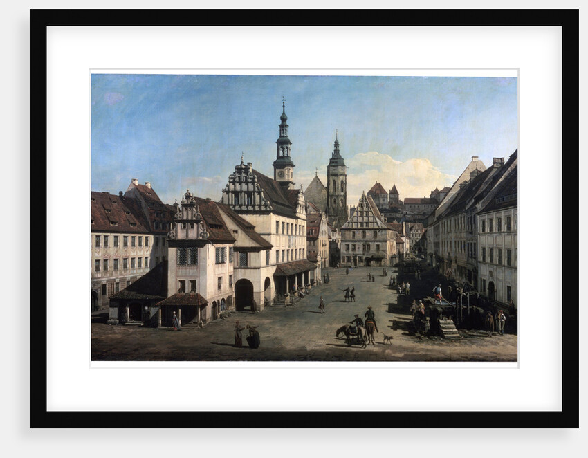 The Market Place in Pirna, c1752-c1755 by Bernardo Bellotto