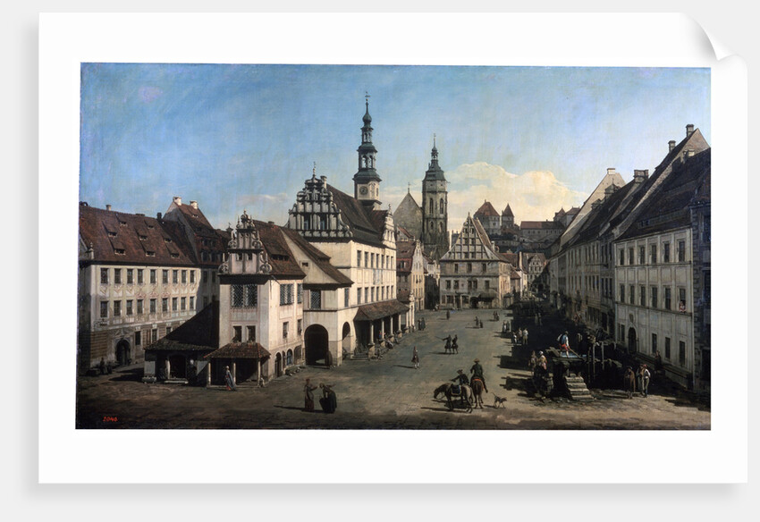 The Market Place in Pirna, c1752-c1755 by Bernardo Bellotto