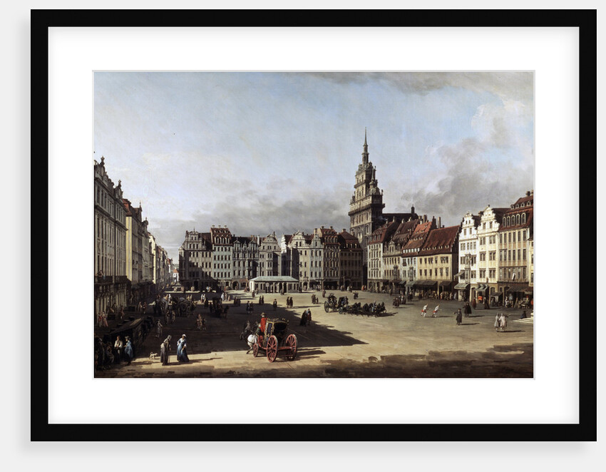 The Old Market Place in Dresden, c1750-c1752 by Bernardo Bellotto