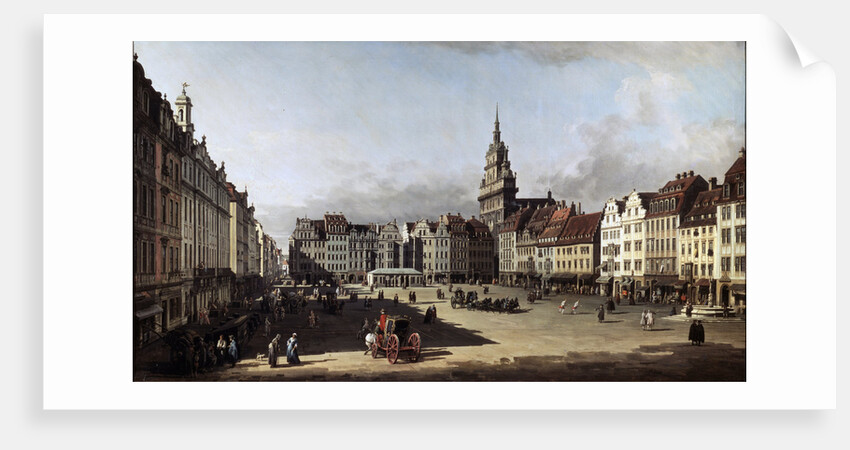 The Old Market Place in Dresden, c1750-c1752 by Bernardo Bellotto