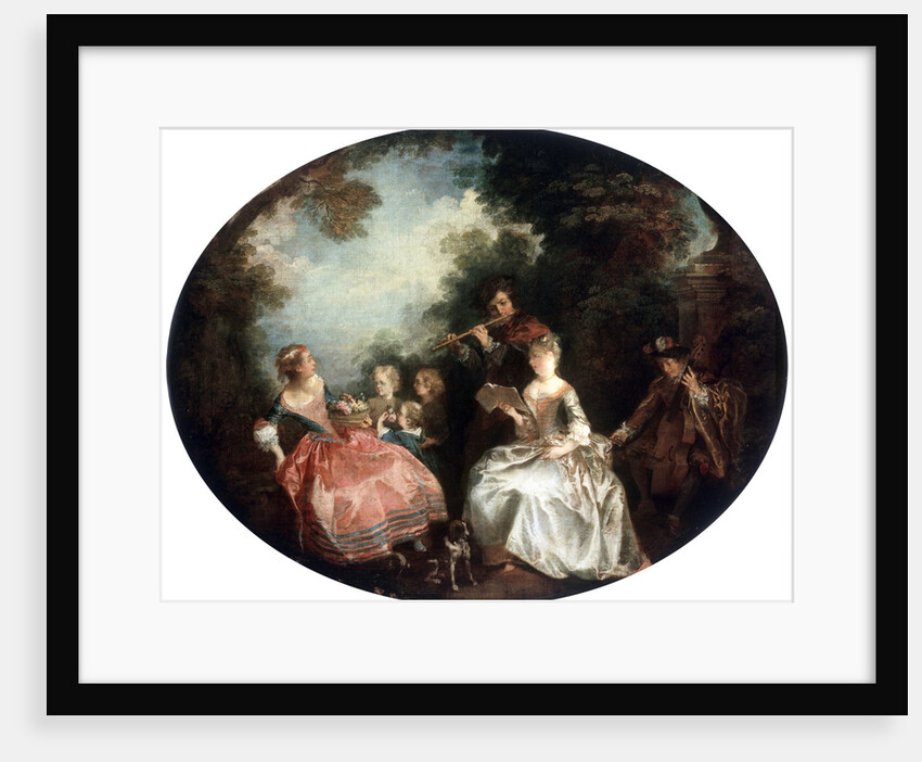 Concert in a Park, 18th century. by Nicolas Lancret