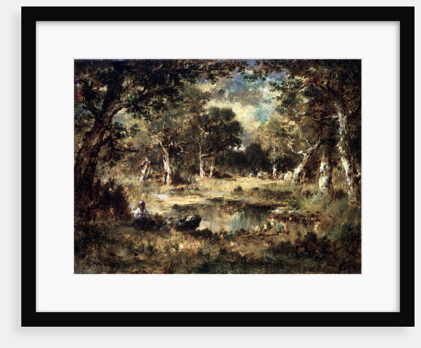 Forest Swamp, 1870. by Narcisse Virgile Diaz de la Pena