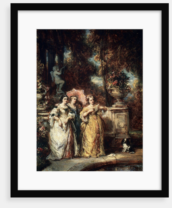 A Stroll, 1852. by Eugene Isabey