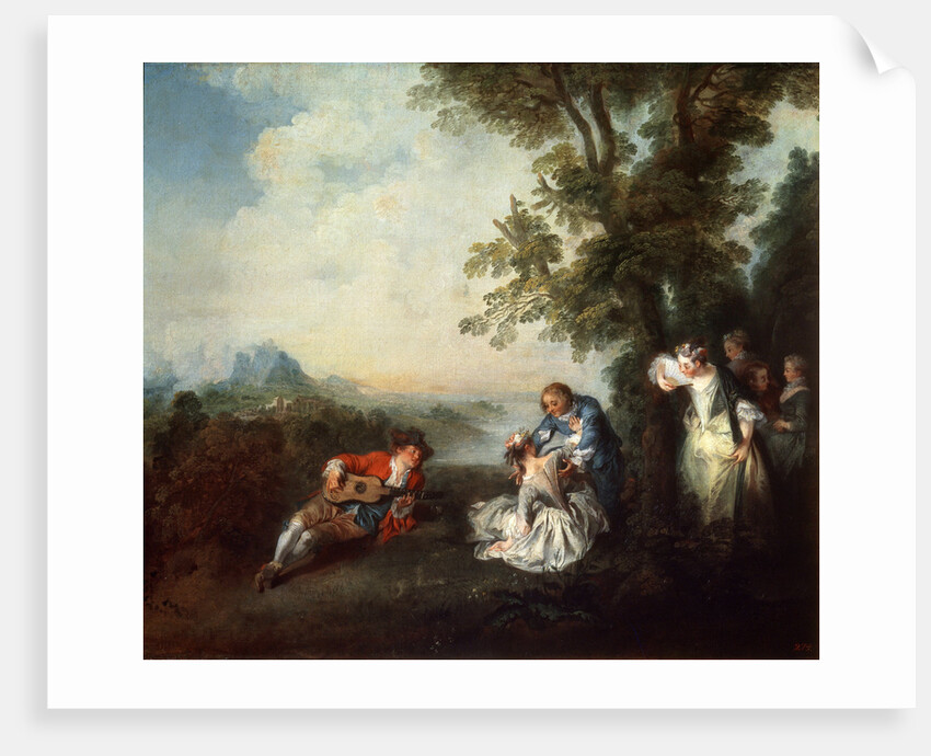 Company at the Edge of a Forest, late 1720s by Nicolas Lancret