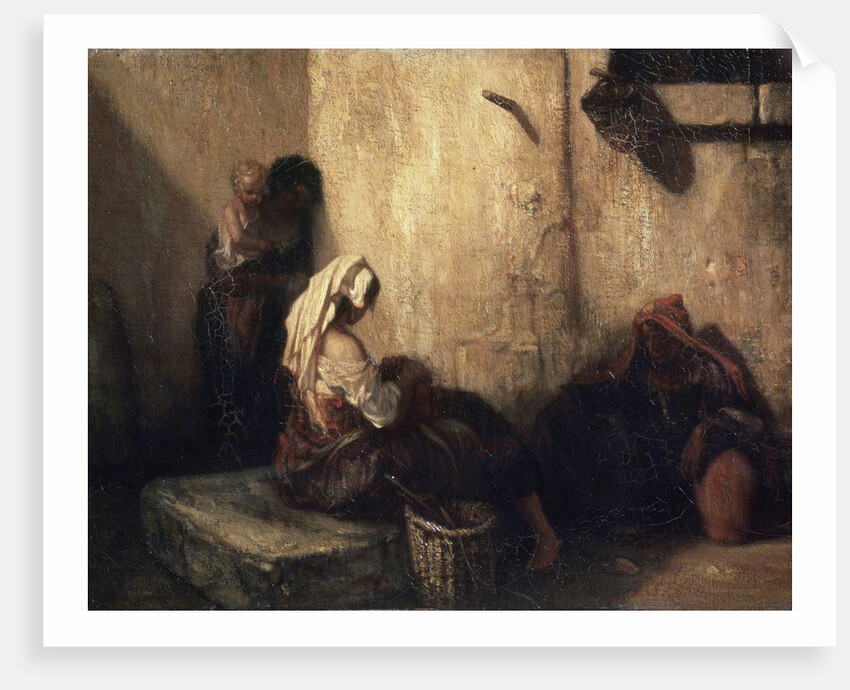 Italian Street Scene, 1849. by Alexandre Gabriel Decamps