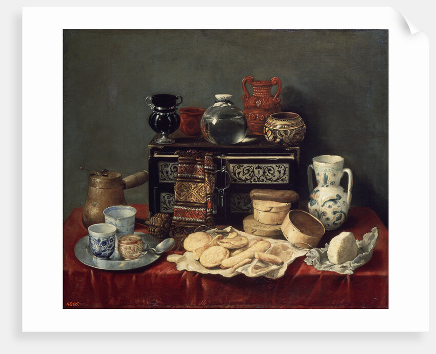 Still Life with an Ebony Chest, 1652. by Antonio Pereda y Salgado