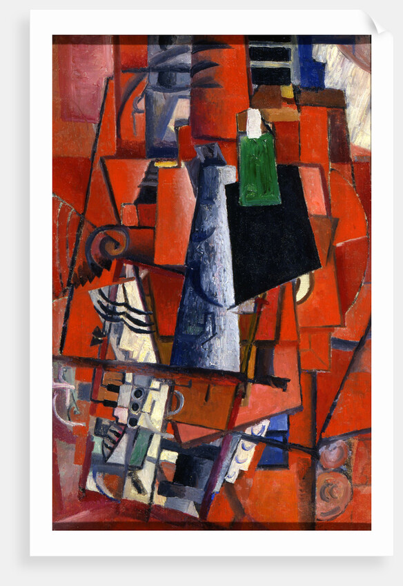 A Woman at the Piano, 1913. by Kazimir Malevich