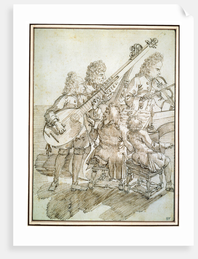 A Concert, late 17th or 18th century by Pier Leone Ghezzi