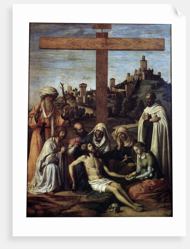 The Lamentation over Christ with a Carmelite Monk, c1510 by Giovanni Battista Cima da Conegliano