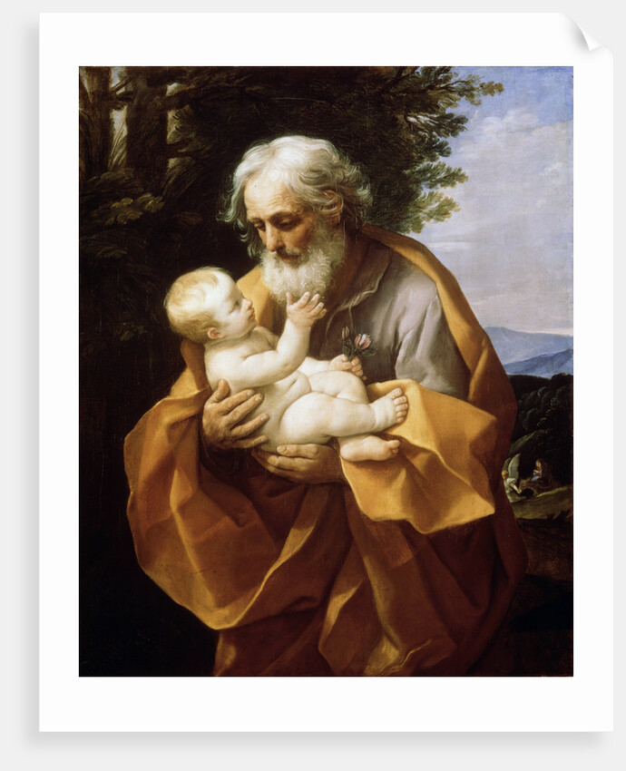Saint Joseph with Infant Christ, 1620s. by Guido Reni