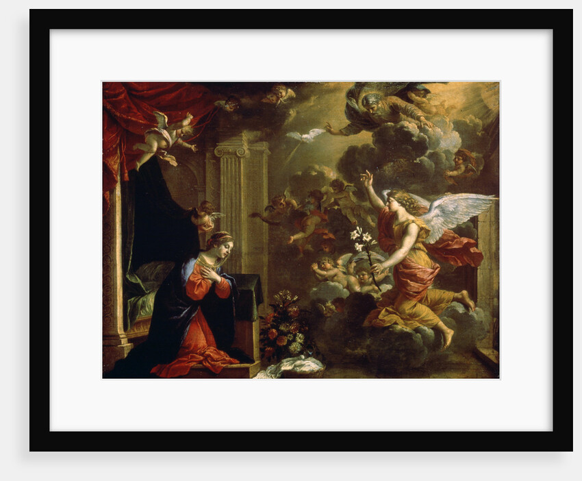 The Annunciation, 17th century. by Eustache Le Sueur