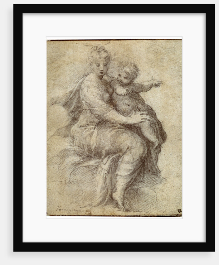 Madonna and Child on the Clouds, c1525 by Parmigianino
