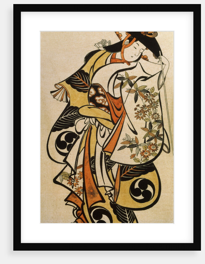Male Actor Playing a Woman, c1704-c1711 by Torii Kiyonobu I