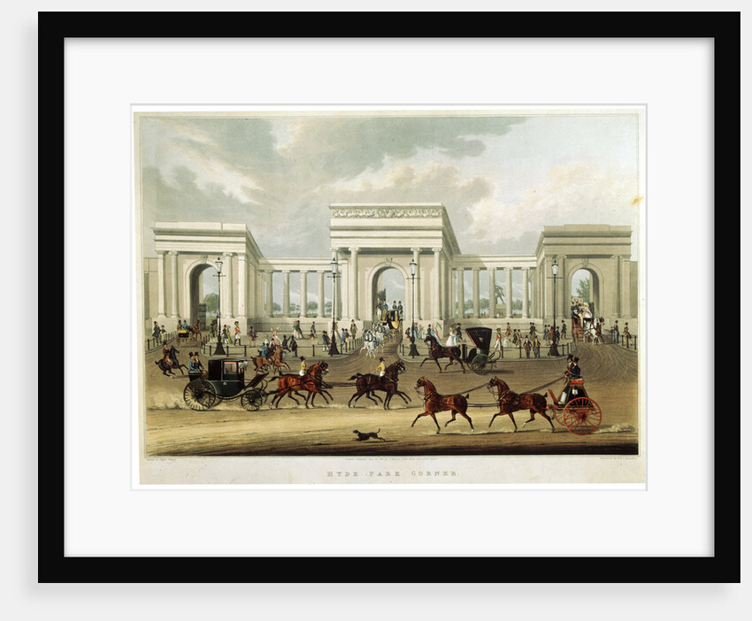 Hyde Park Corner, 1828 by Richard Rosenberg
