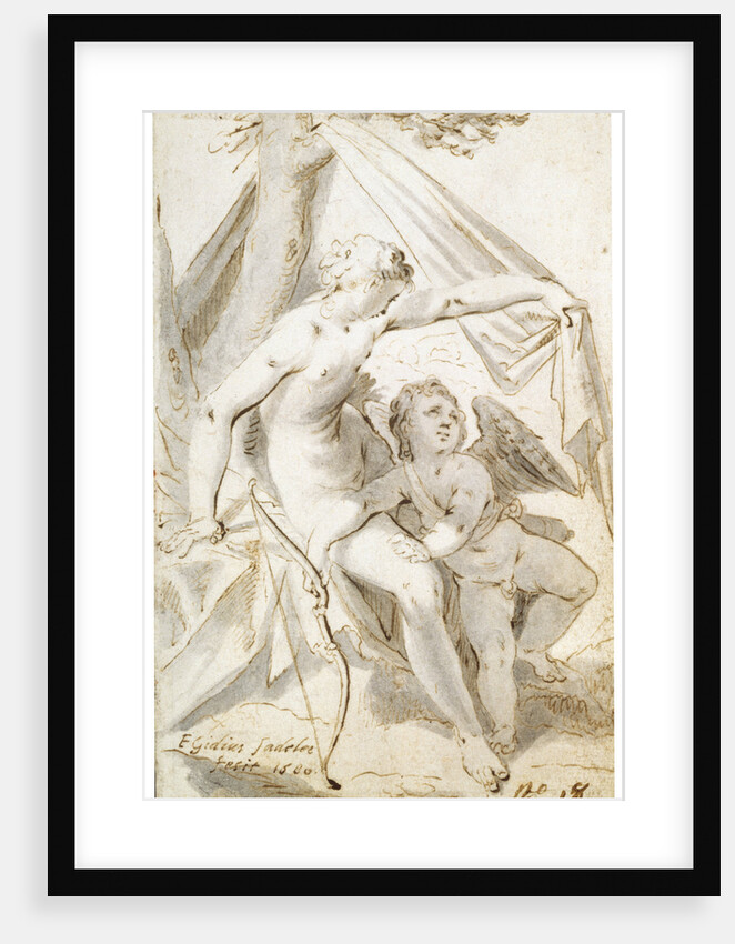 Venus and Cupid, 1600. by Aegidius Sadeler II