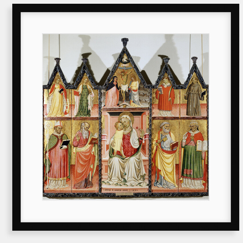 Madonna and Child with Saints (polyptych, ten separate panels), 1440 by Pietro di Giovanni Lianori