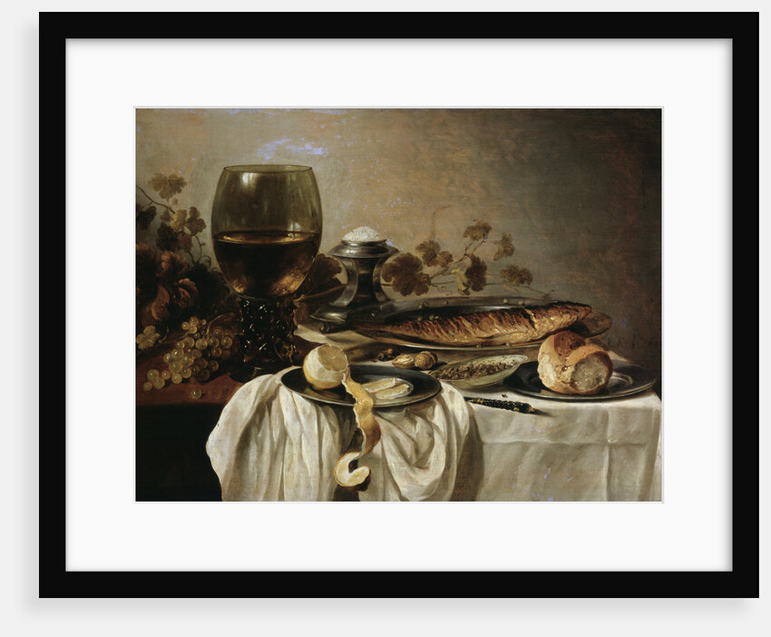 Breakfast, 1646. by Pieter Claesz