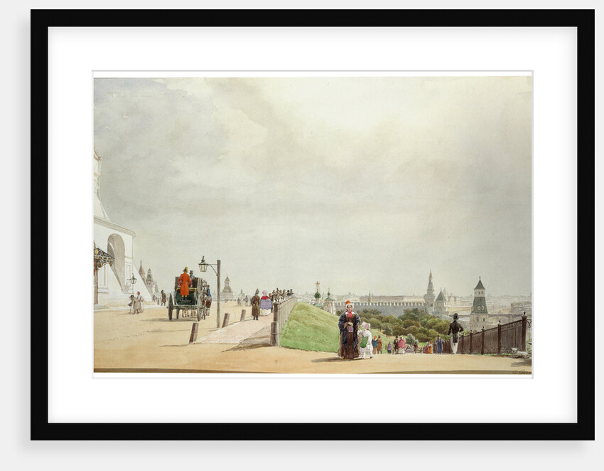 In the Moscow Kremlin, 1839. by Johann Philipp Eduard Gärtner