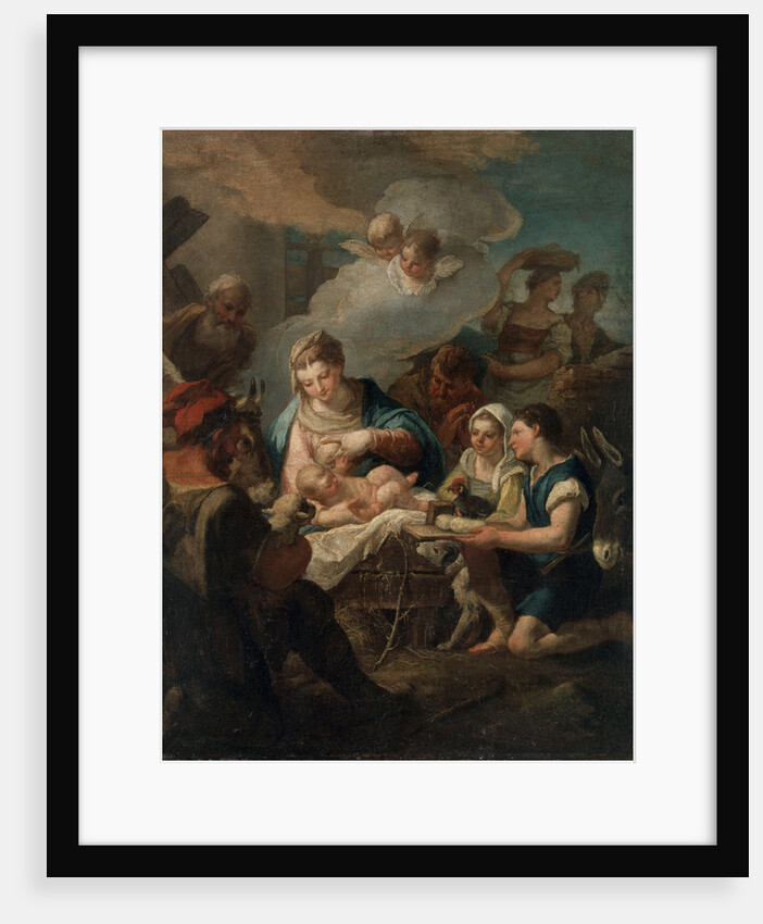 The Adoration of the Christ Child, 18th century by Nicola Grassi