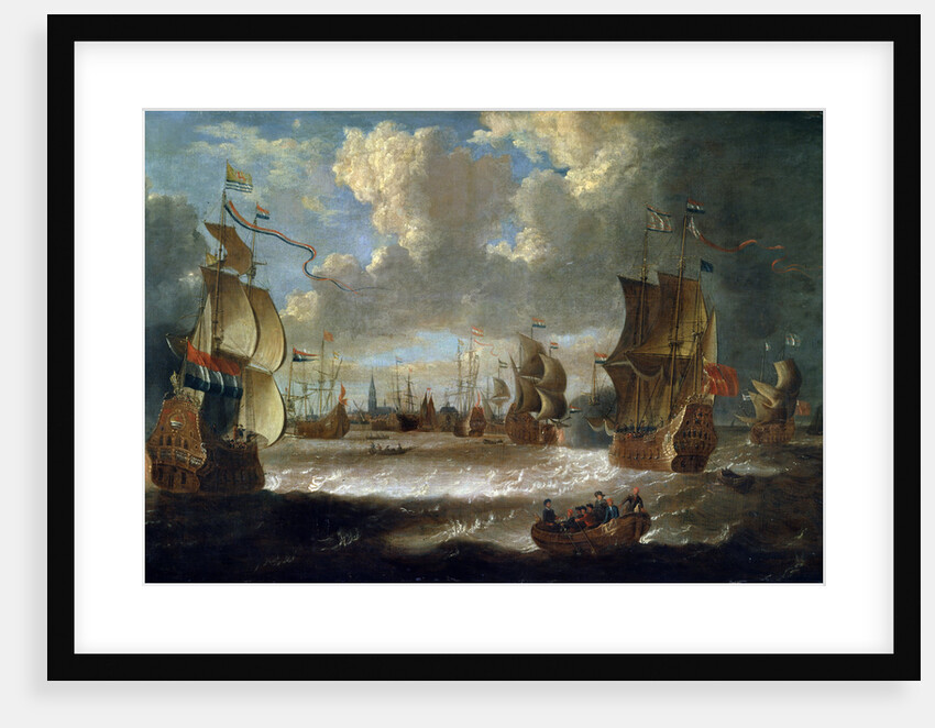 Ships in a Lagoon, 17th or early 18th century by Abraham Storck
