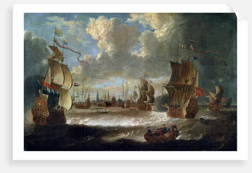Ships in a Lagoon, 17th or early 18th century by Abraham Storck