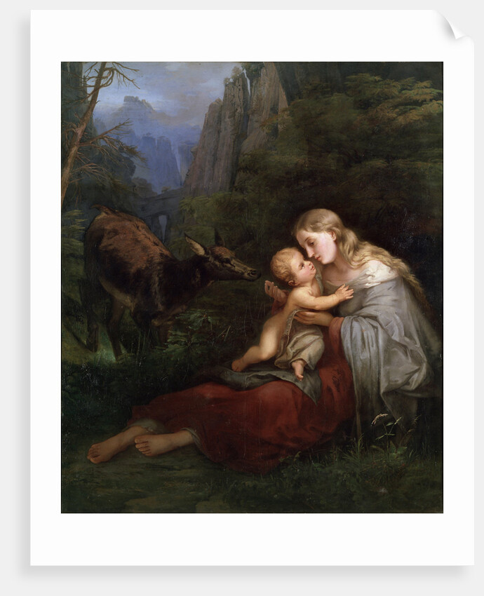 Genevieve of Brabant, 19th century by Wilhelm Friedrich Herbig