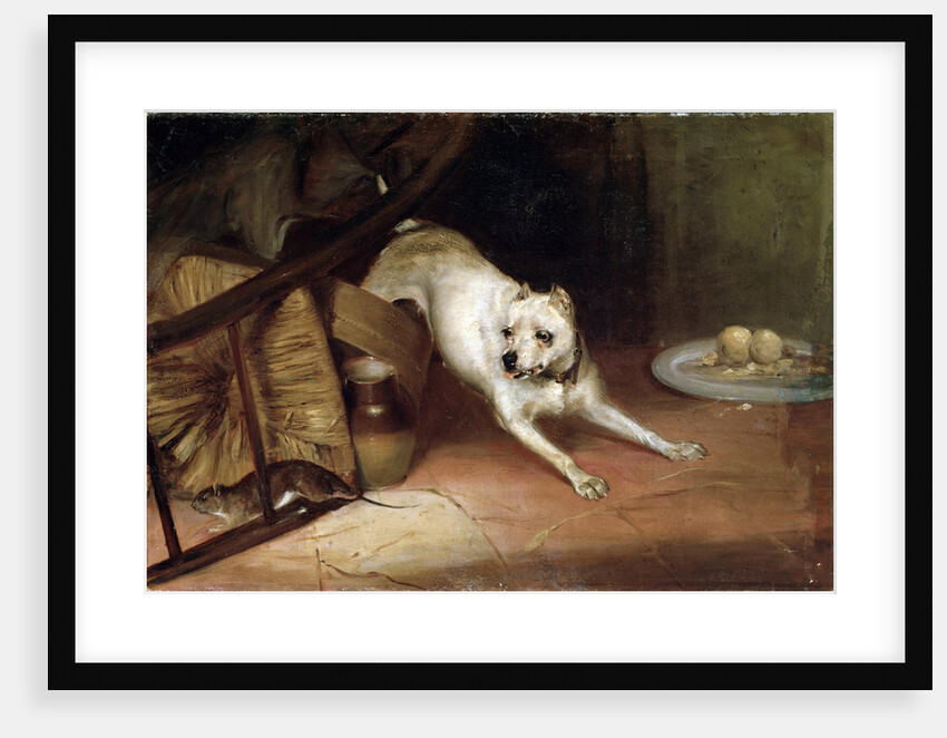 Dog Chasing a Rat, 19th or early 20th century by Briton Riviere