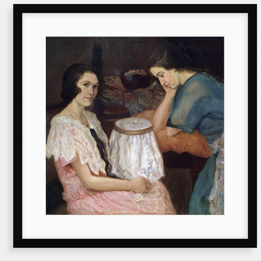 The Embroideress, 19th or 20th century by Paul Hagen