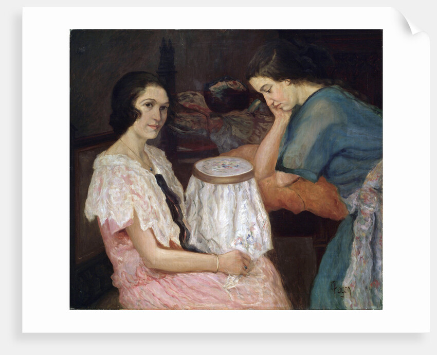 The Embroideress, 19th or 20th century by Paul Hagen
