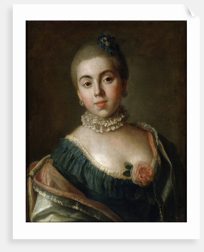 Portrait of Countess Anna Golitsyna, Baroness Stroganova, 1759. by Pietro Rotari