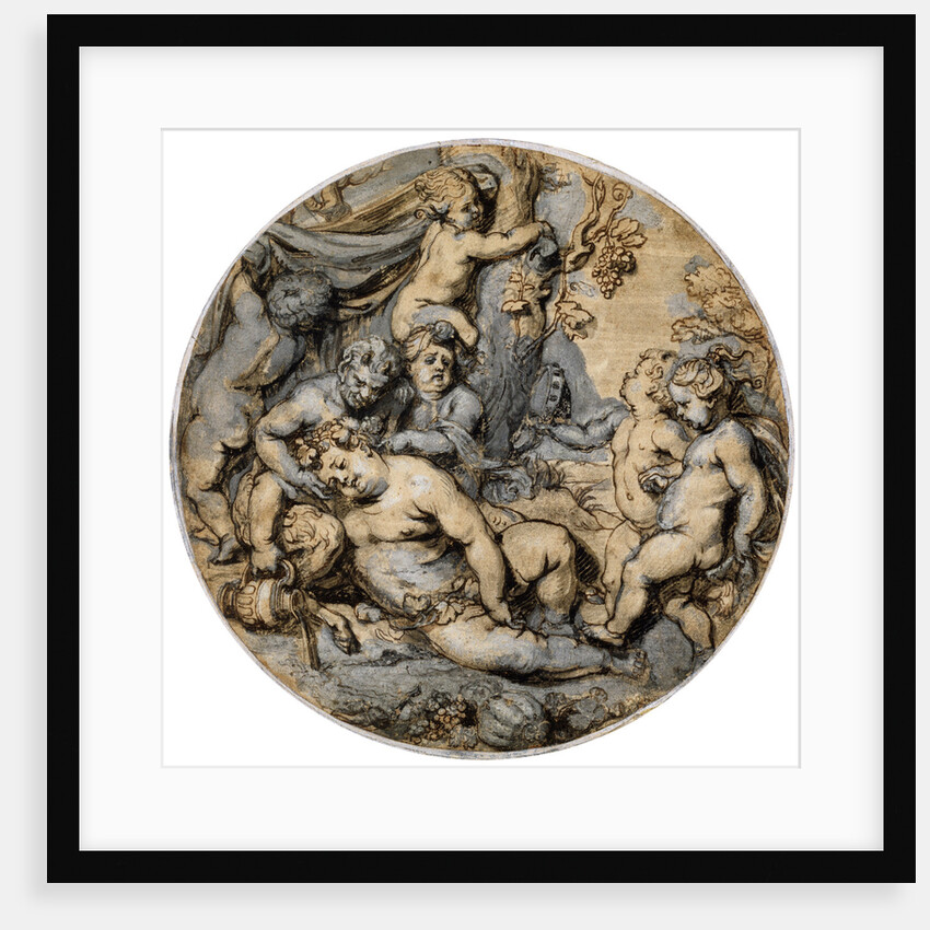 Sleeping Bacchus, 17th century. by Abraham Jansz van Diepenbeeck