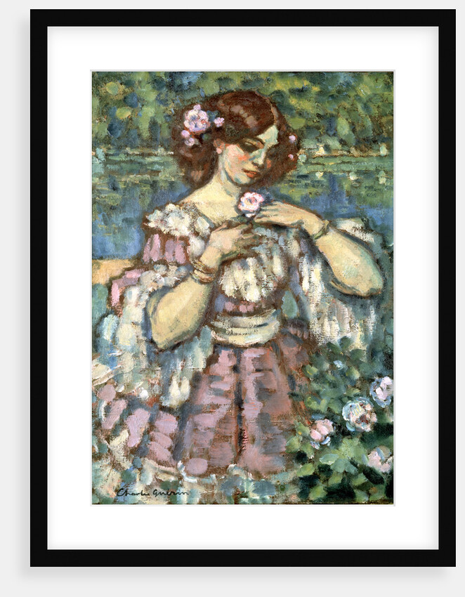 Girl With a Rose, 1901 by Anonymous