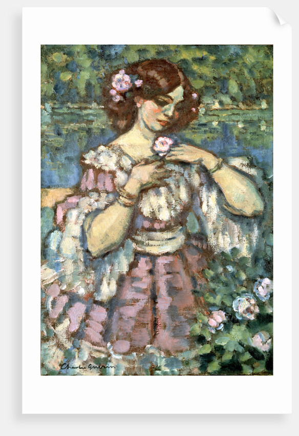Girl With a Rose, 1901 by Anonymous