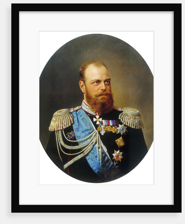 Portrait of the Emperor Alexander III,, 19th century by Anonymous