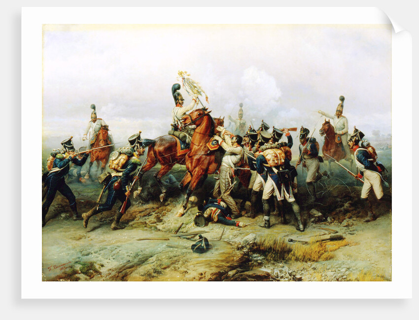 The Exploit of the Mounted regiment in the Battle of Austerlitz, 1884 by Anonymous