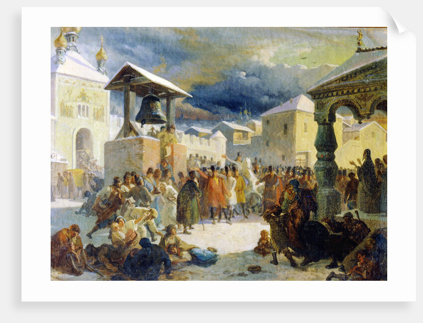 The Veche in the republic of Novgorod, 1861 by Anonymous