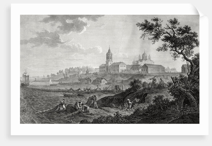 The Konevsky Monastery of Nativity of Virgin in Konevets, 1812 by Anonymous