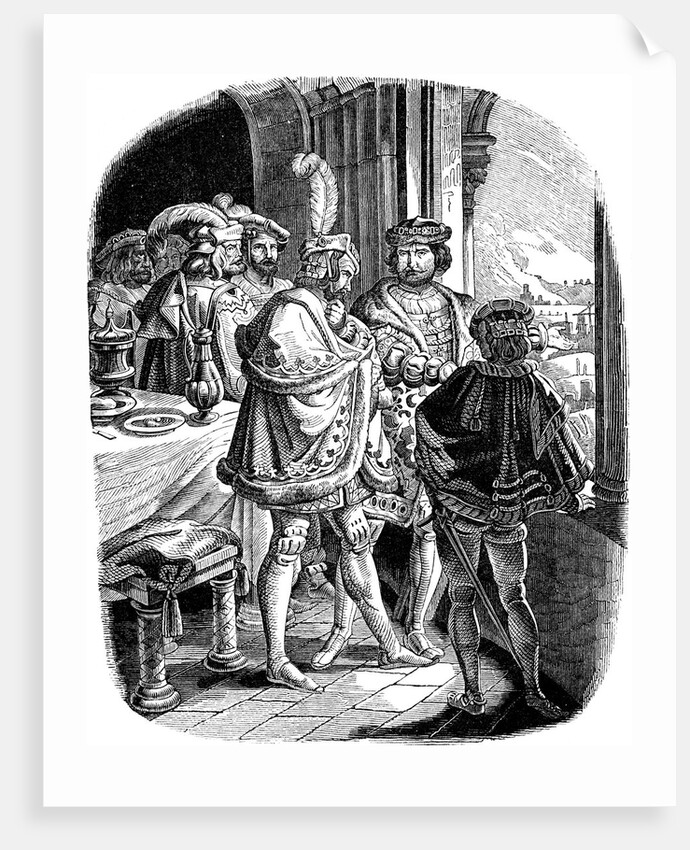 Frederick I Meal in Heidelberg Castle 1462, 1840 by Anonymous