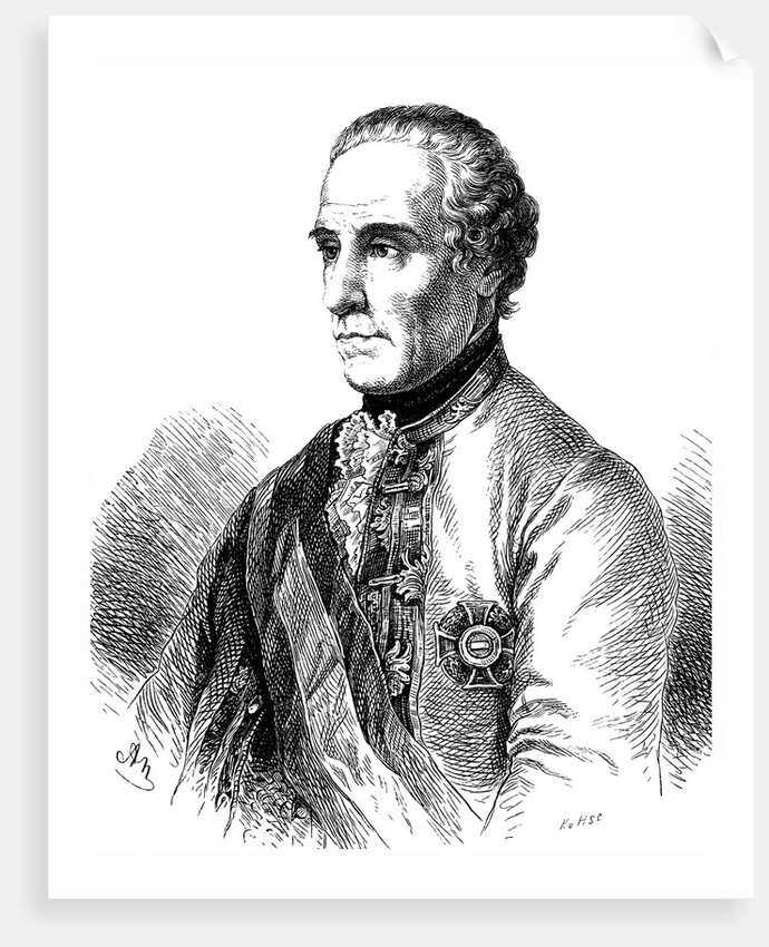 Portrait of Field Marshal Baron Ernst Gideon von Laudon, 1861 by Anonymous