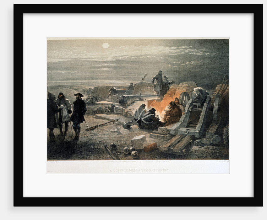 A quiet night in the batteries, 1855 by Anonymous