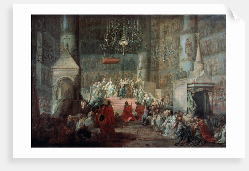 The Coronation of the Empress Catherine II of Russia on 12th September 1762, 1777 by Anonymous