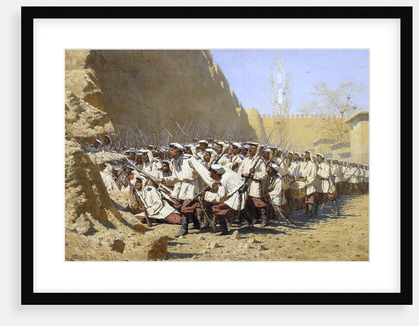 At the Fortress Walls. Let them in!, 1871 by Anonymous