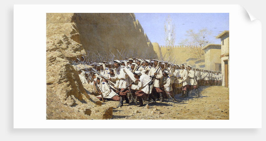 At the Fortress Walls. Let them in!, 1871 by Anonymous