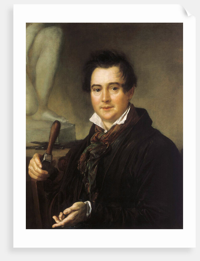 Portrait of the sculptor Ivan P. Vitali, 19th century by Anonymous