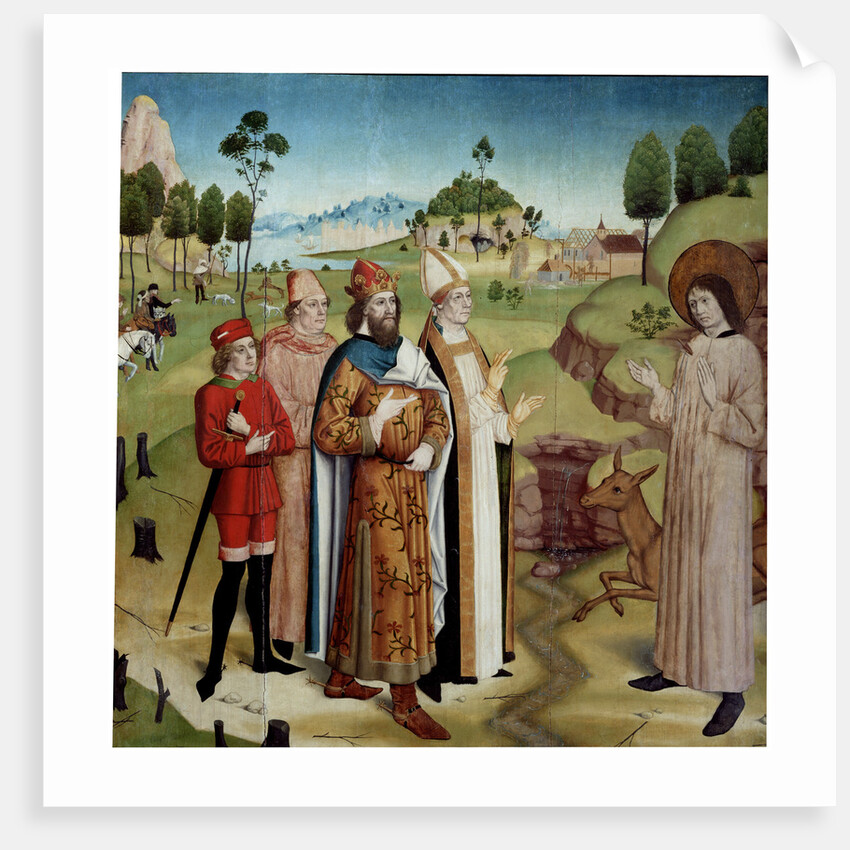 Saint Giles and King Wamba at the royal hunt, c1470-1480 by Anonymous